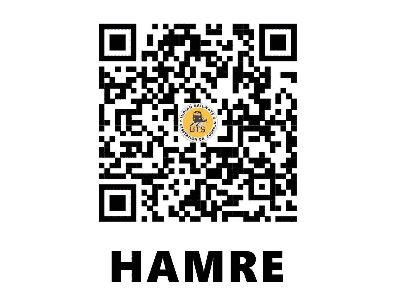 UTS QR Code for HAMRE - HME - NR (JAMMU AND KASHMIR)